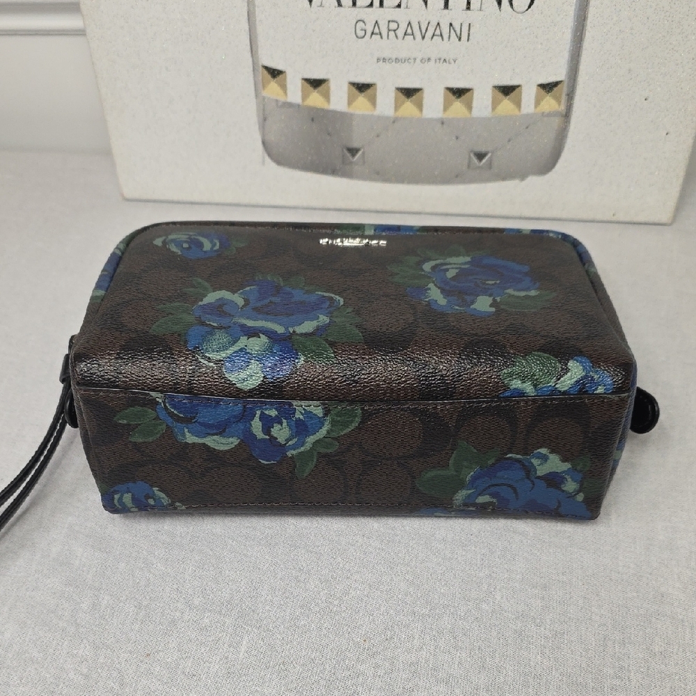 Coach Blue Rose Floral Bag F37566 NWOT - Picture 7 of 7
